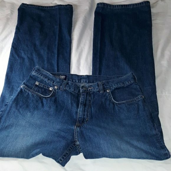 Lands' End Classic 5 Pocket‎ Jeans Boot Cut 4 - Picture 4 of 6